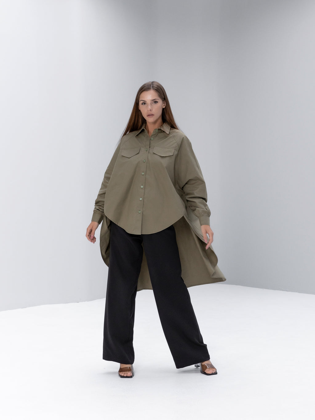 High low oversized shirt