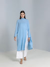 High-Slit Linen Top