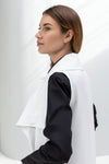 Drap collar sleeveless Long Cardigan