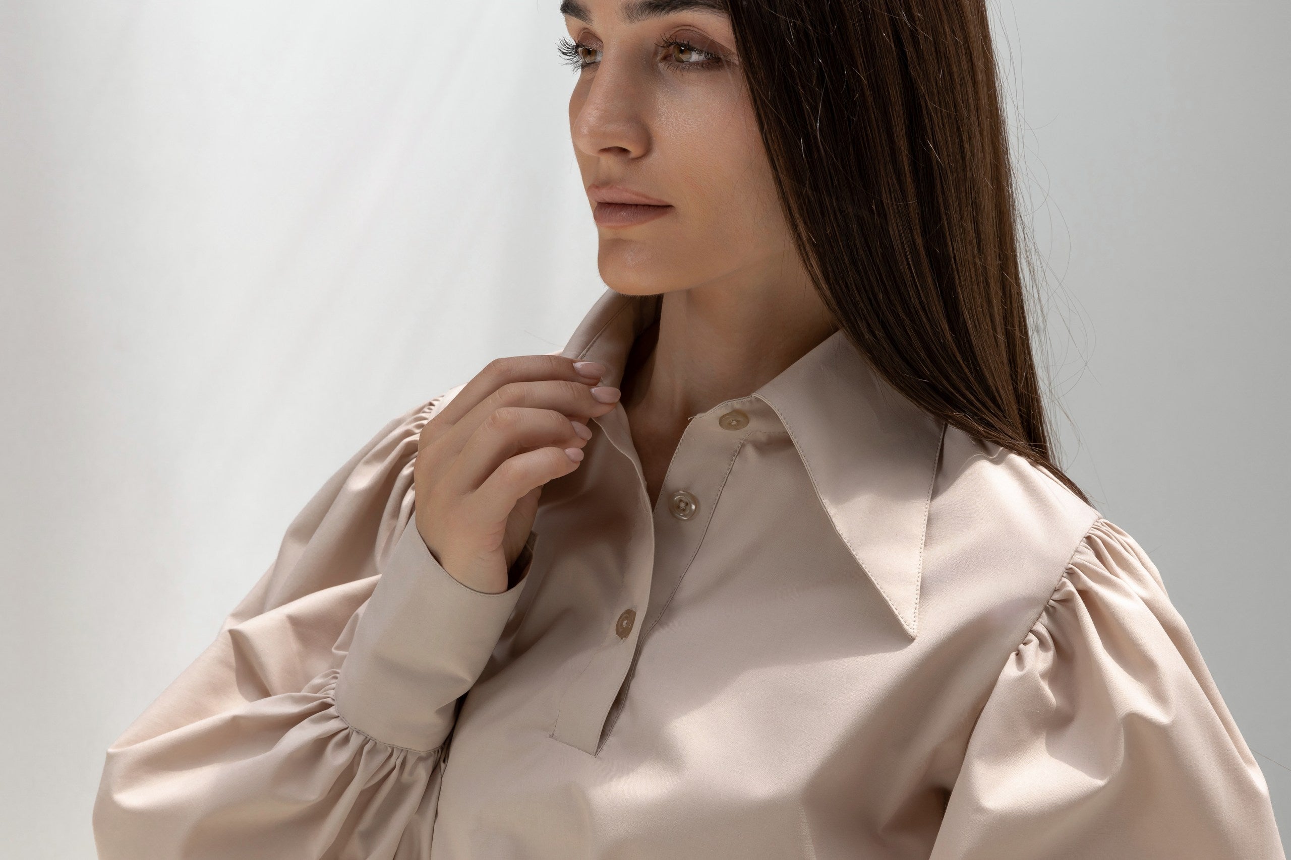 Lantern Sleeves Shirt