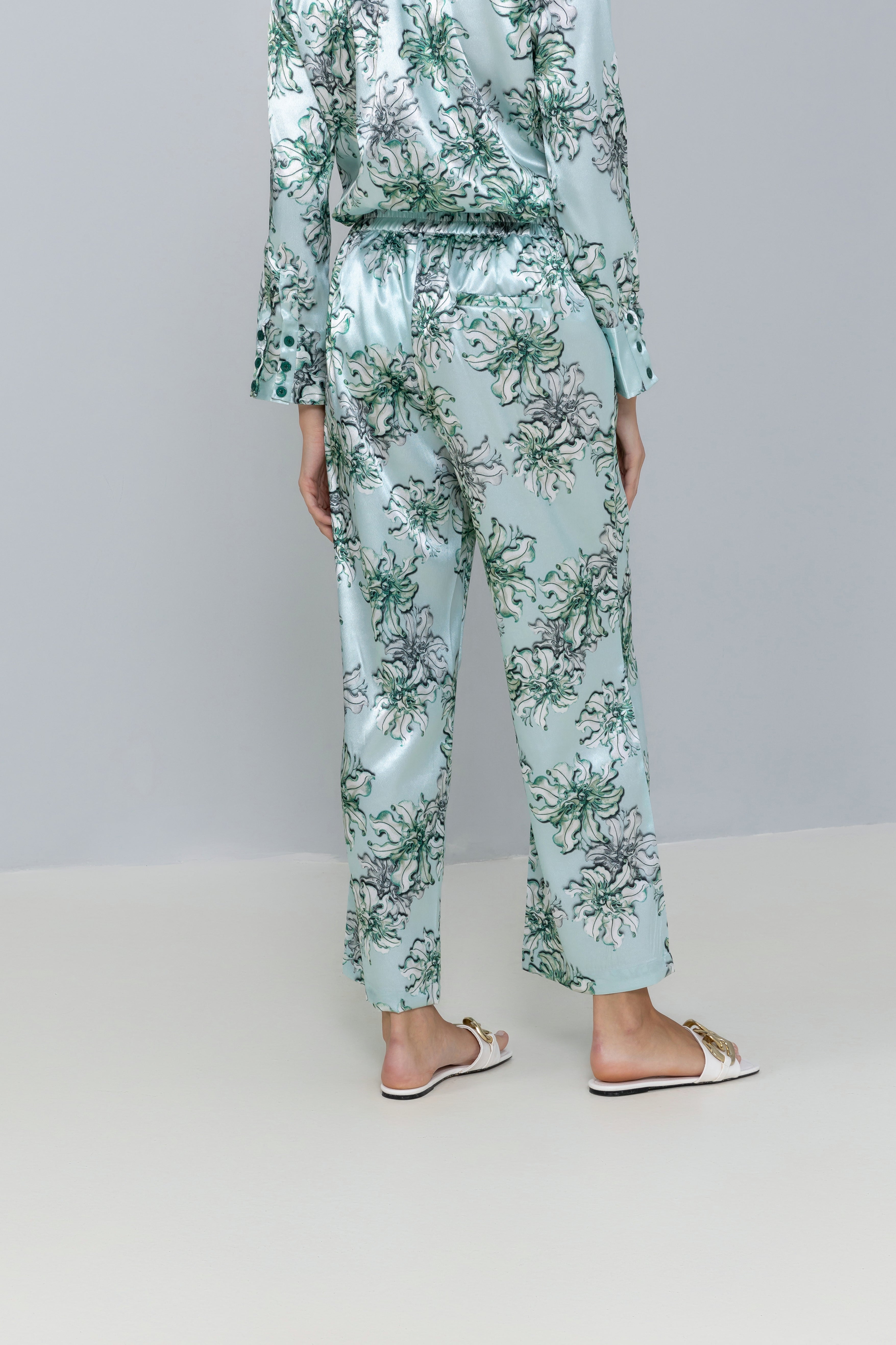 Flowing Printed Trousers