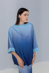 Oversized Ombre Satin Silk Top