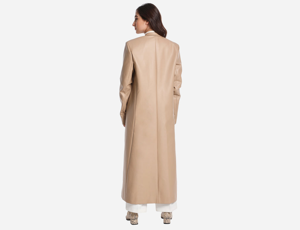 Faux Leather Coat