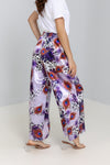 Flowing wide-leg Printed Trousers