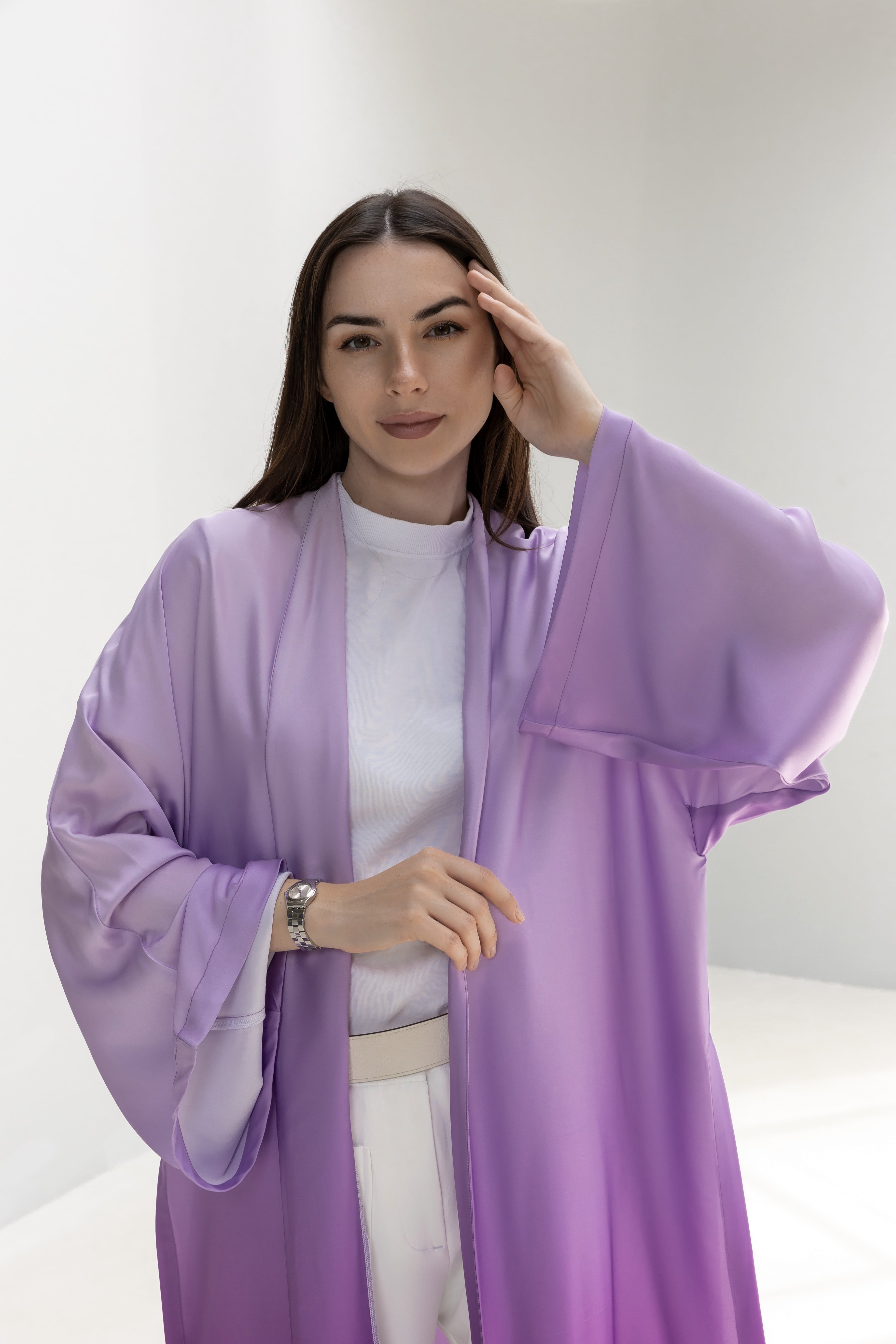 Ombre Satin Cardigan