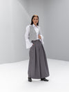 Wide-leg mid-waist tailored Trousers