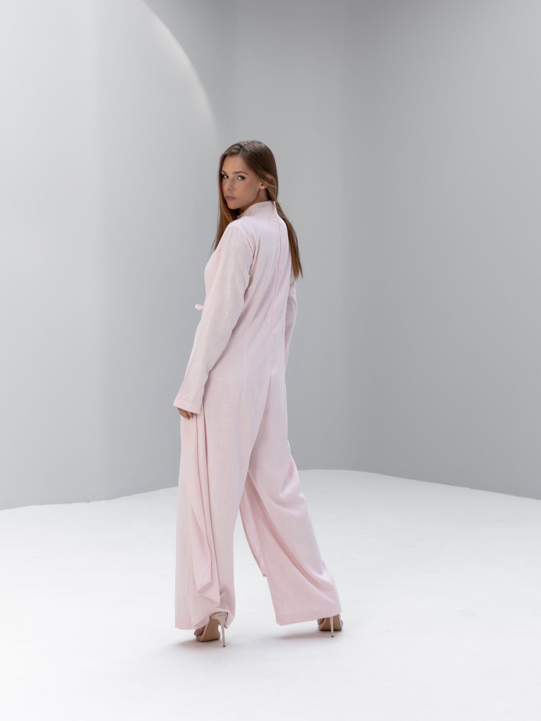 Linen Front Wrapped Jumpsuit