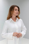 Linen Shirt Dress with Belt Bag