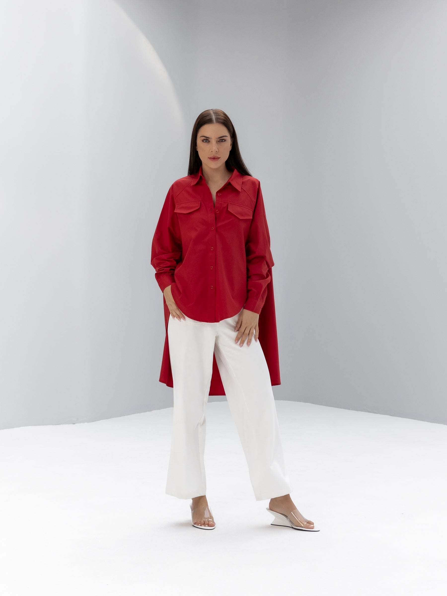 High low oversized shirt