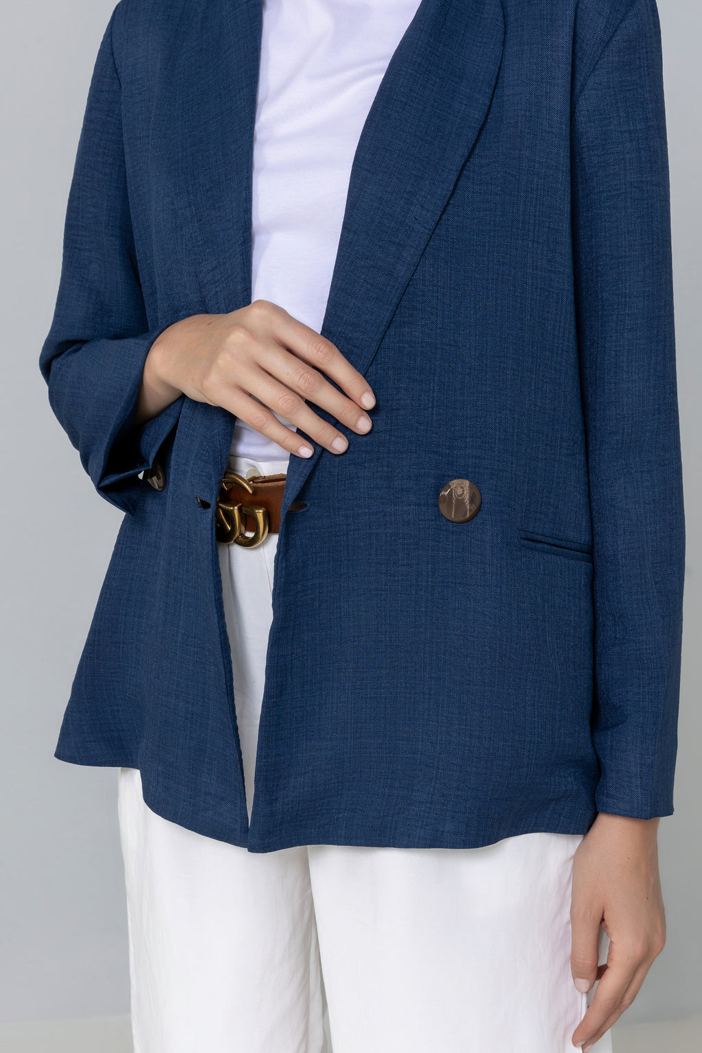Loose-fit Linen Blazer
