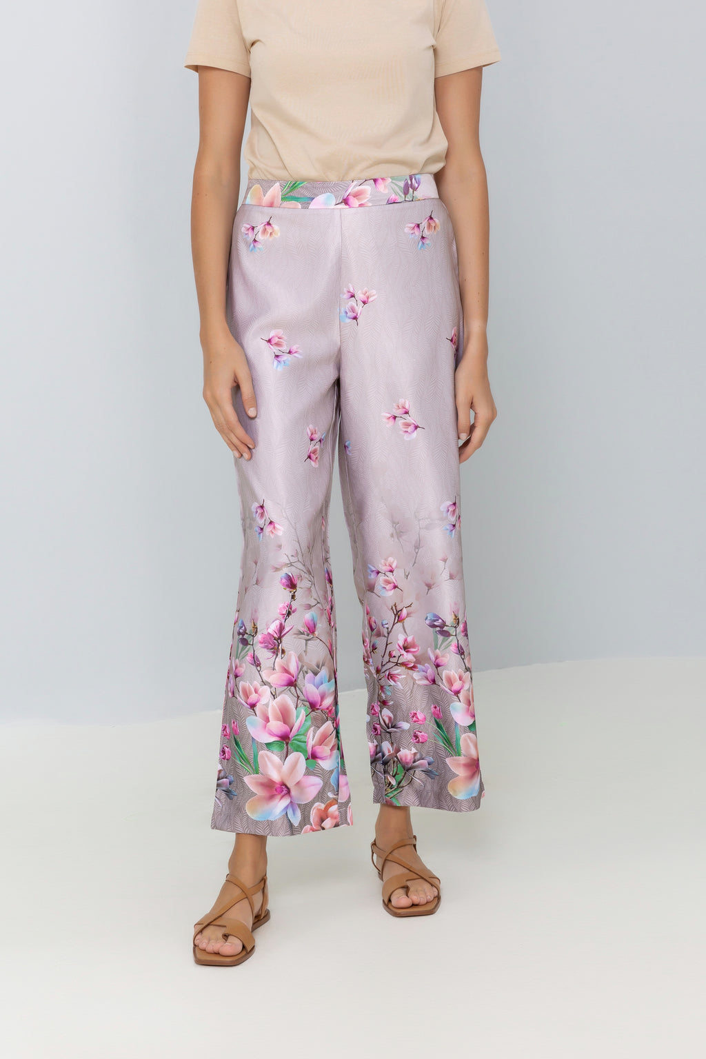 Floral Print Trousers