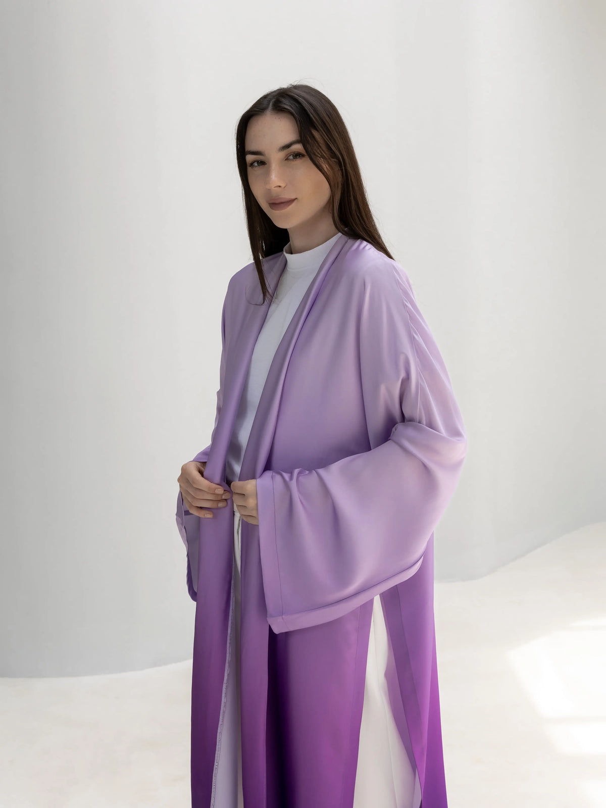 Ombre Satin Cardigan