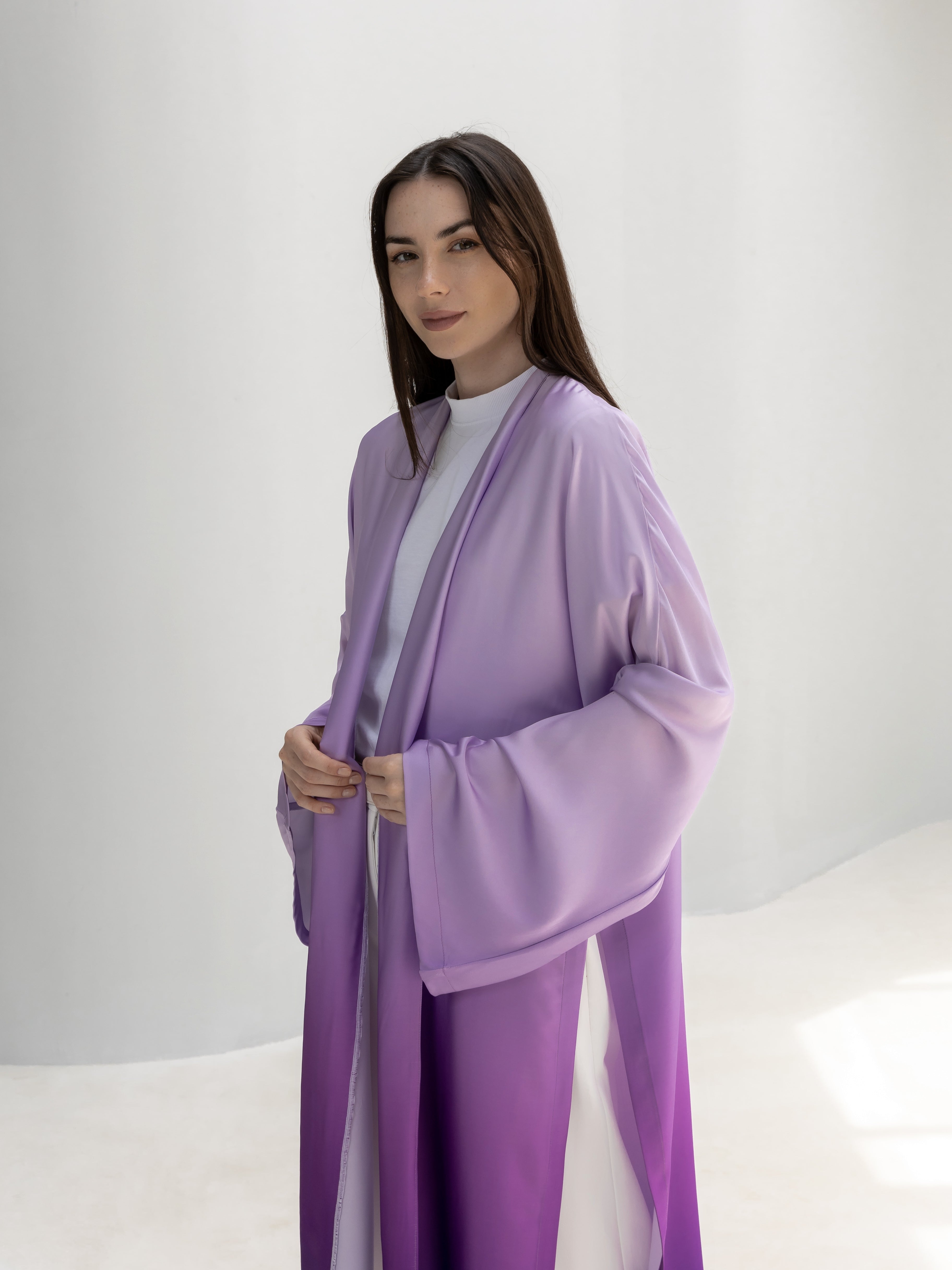 Ombre Satin Cardigan