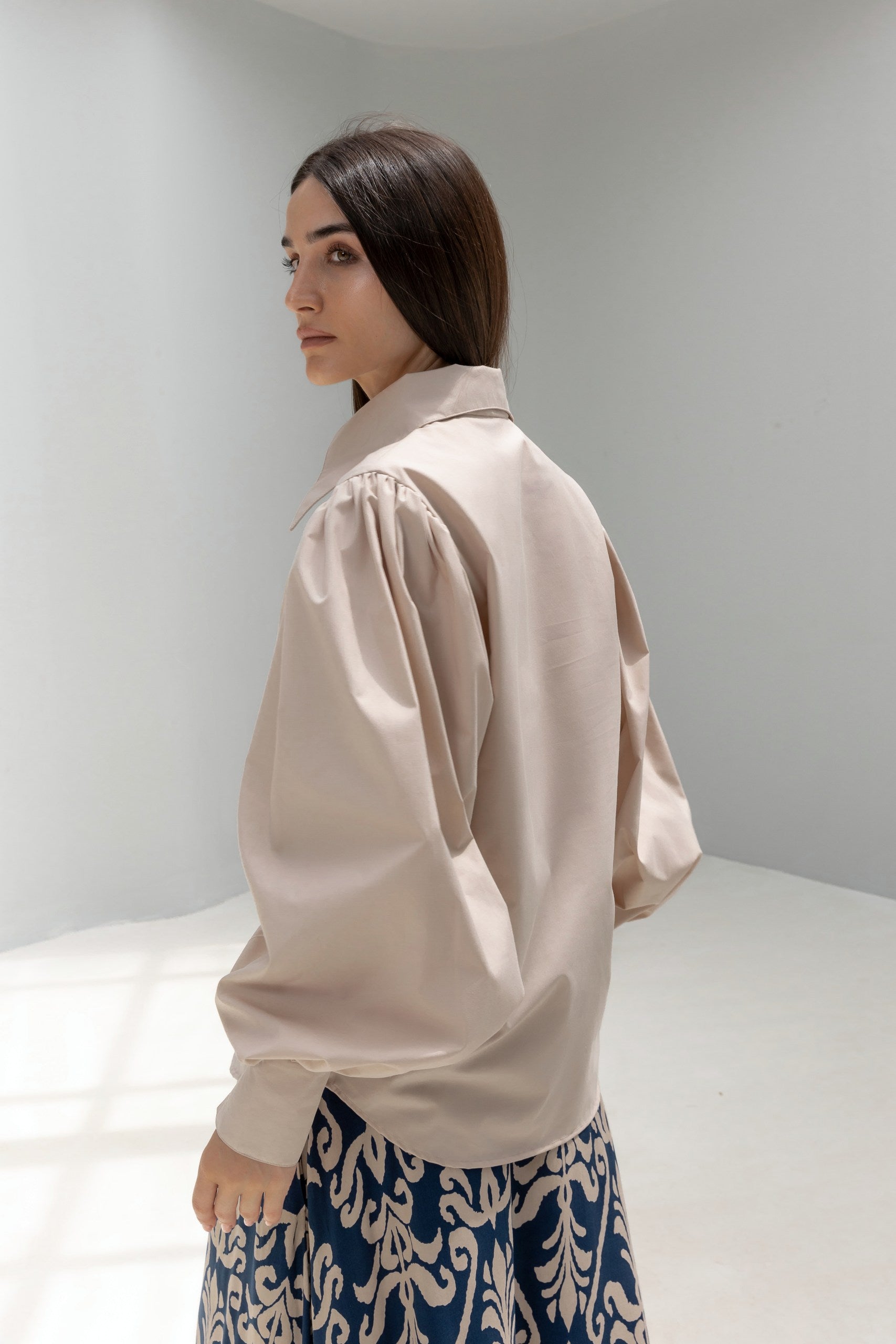 Lantern Sleeves Shirt