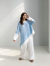 Asymmetric Linen Top
