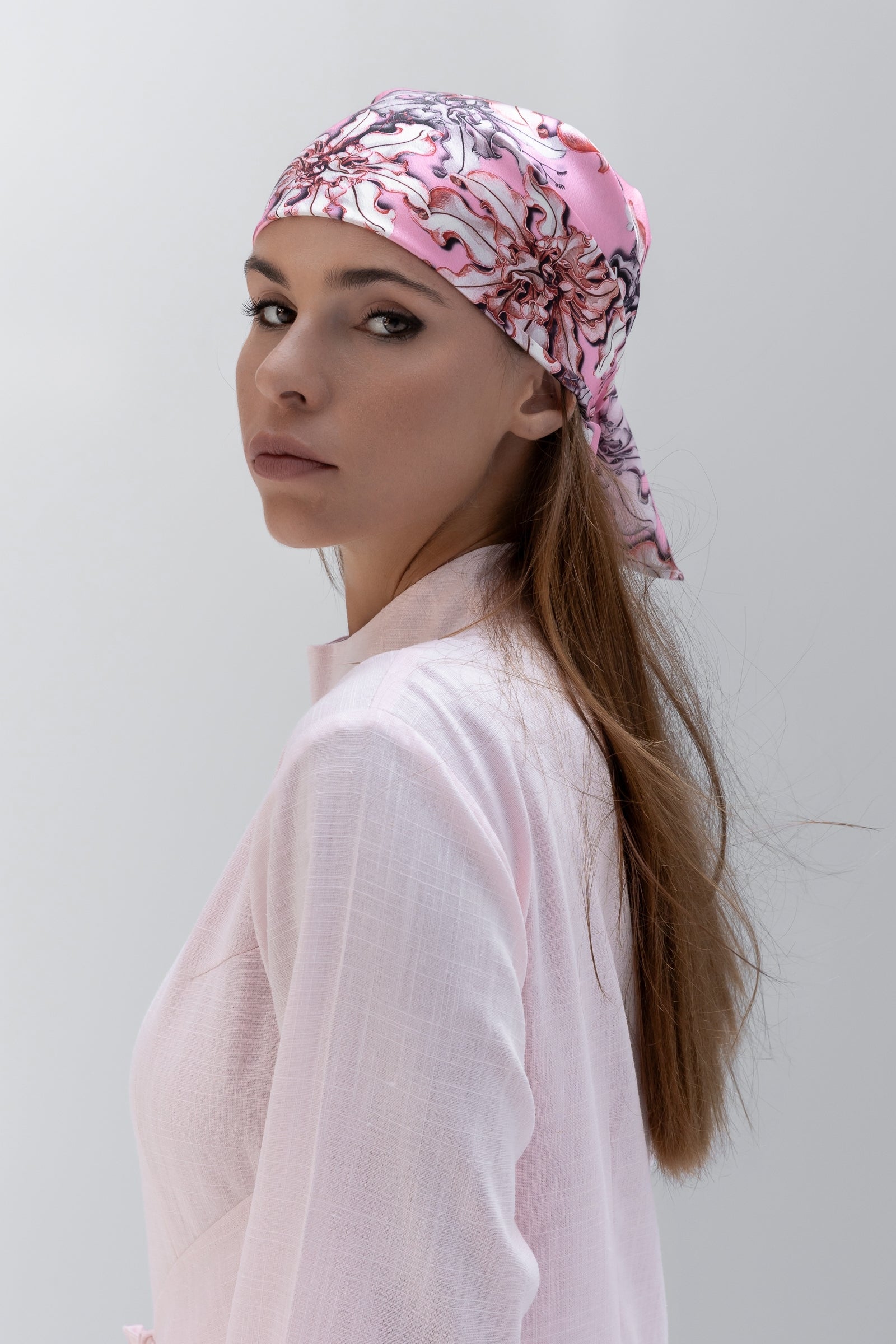 Printed Satin Scarf