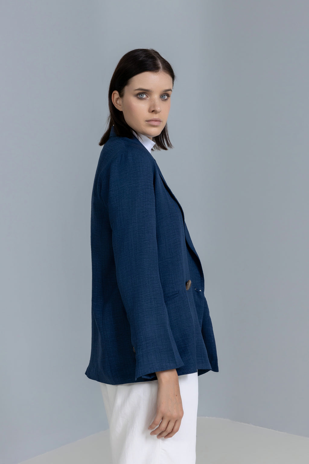 Loose-fit Linen Blazer