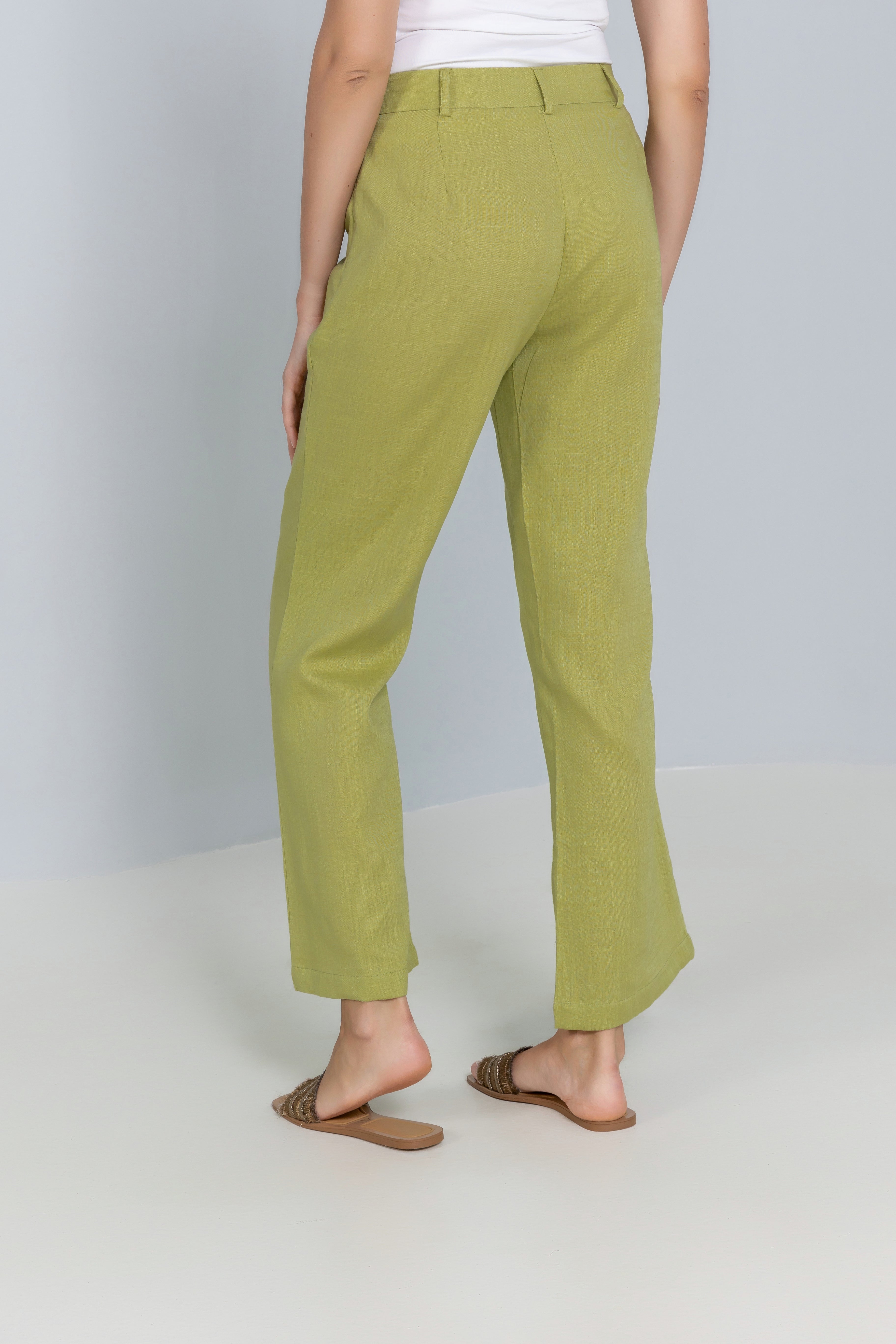 Flare Linen Trousers