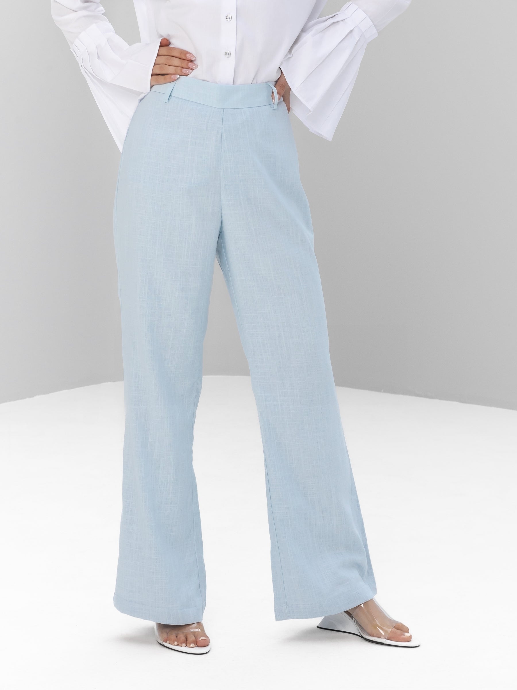 Flare Linen Trousers