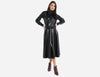 Faux Leather high neck blouse