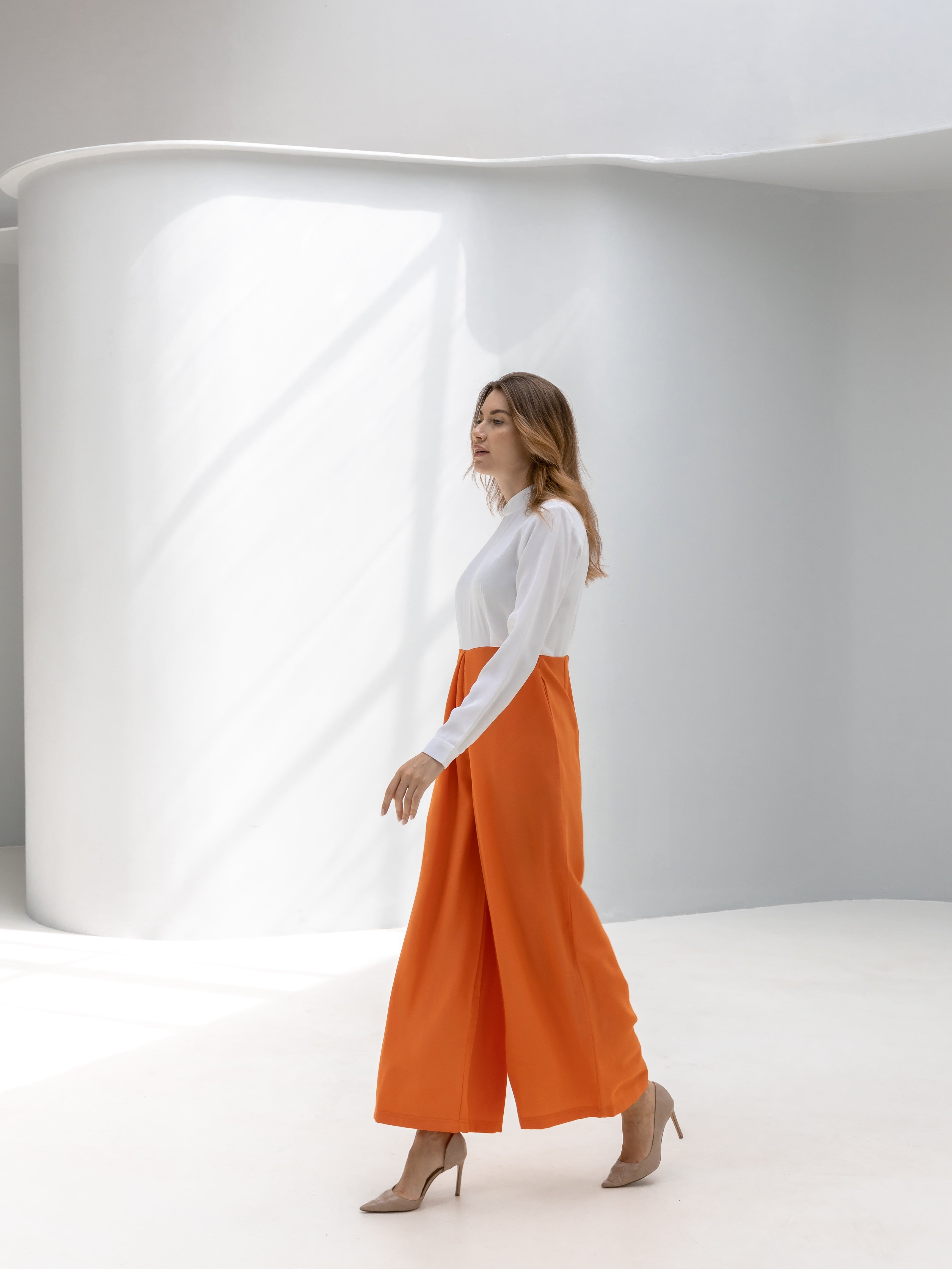 Mandarin Collar Jumpsuit