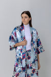 Printed Satin Kimono