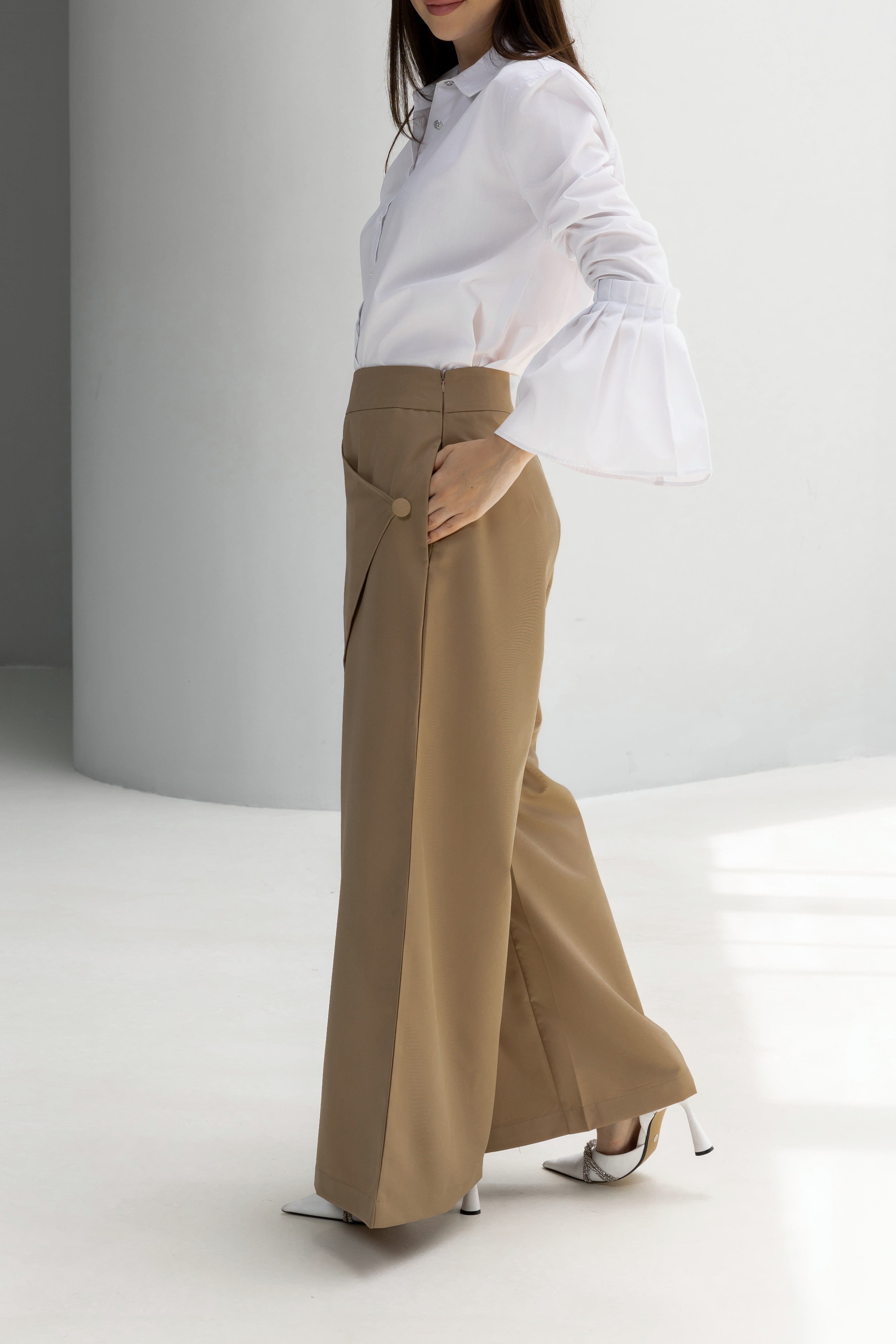 Cross over pants