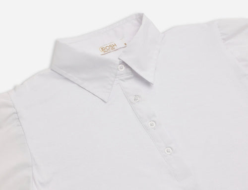 Collar top with shirt sleeves