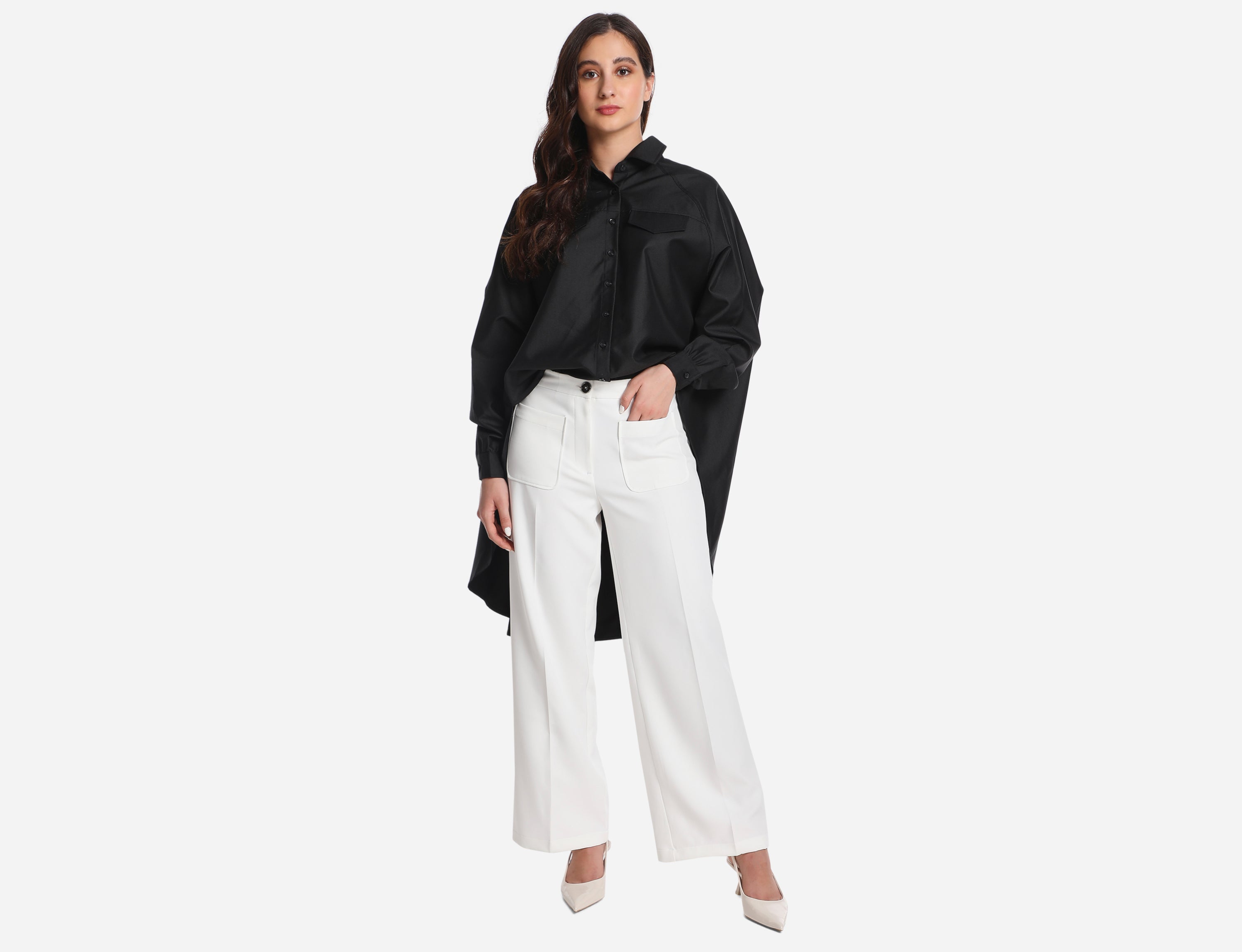 High low oversized shirt