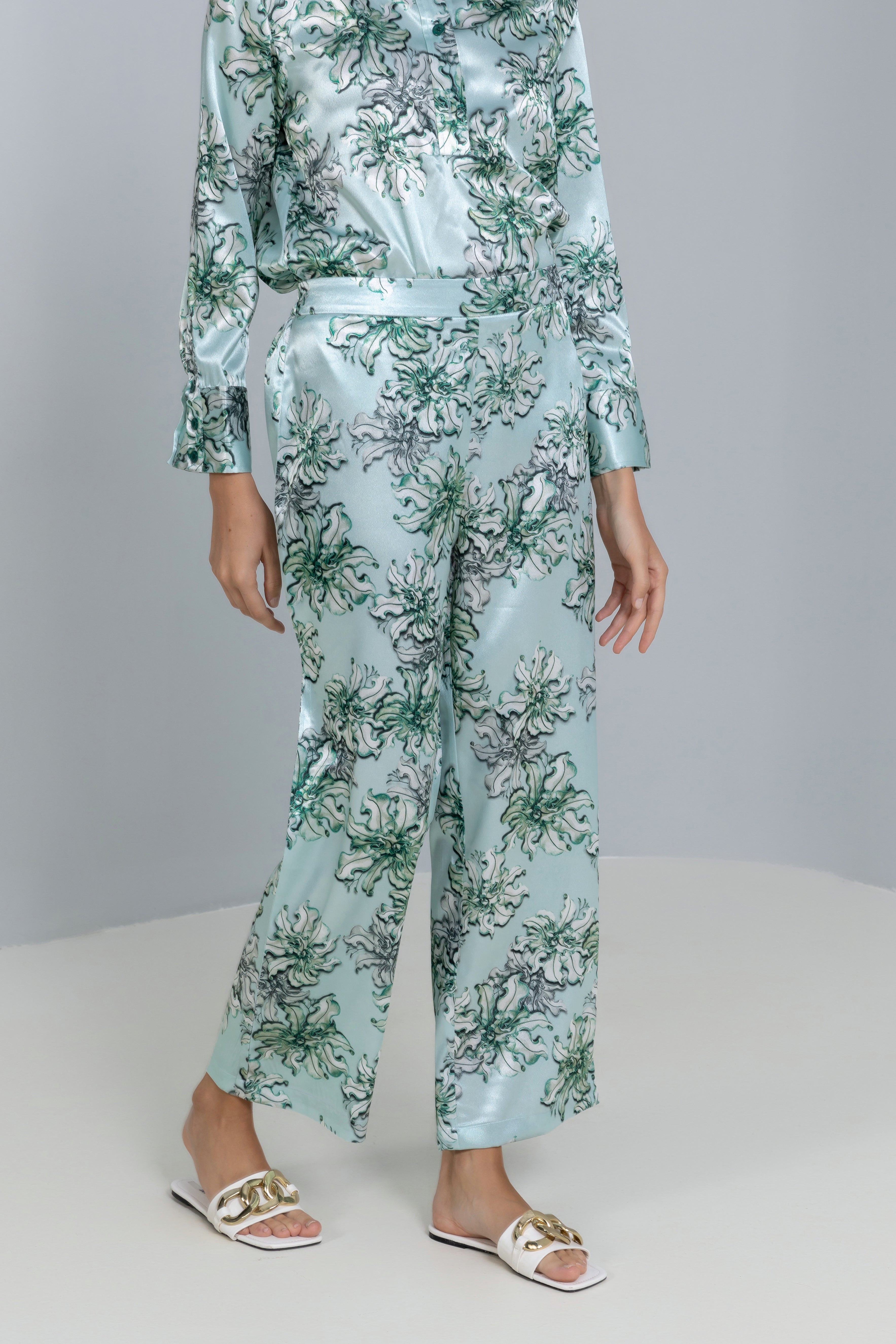 Flowing Printed Trousers