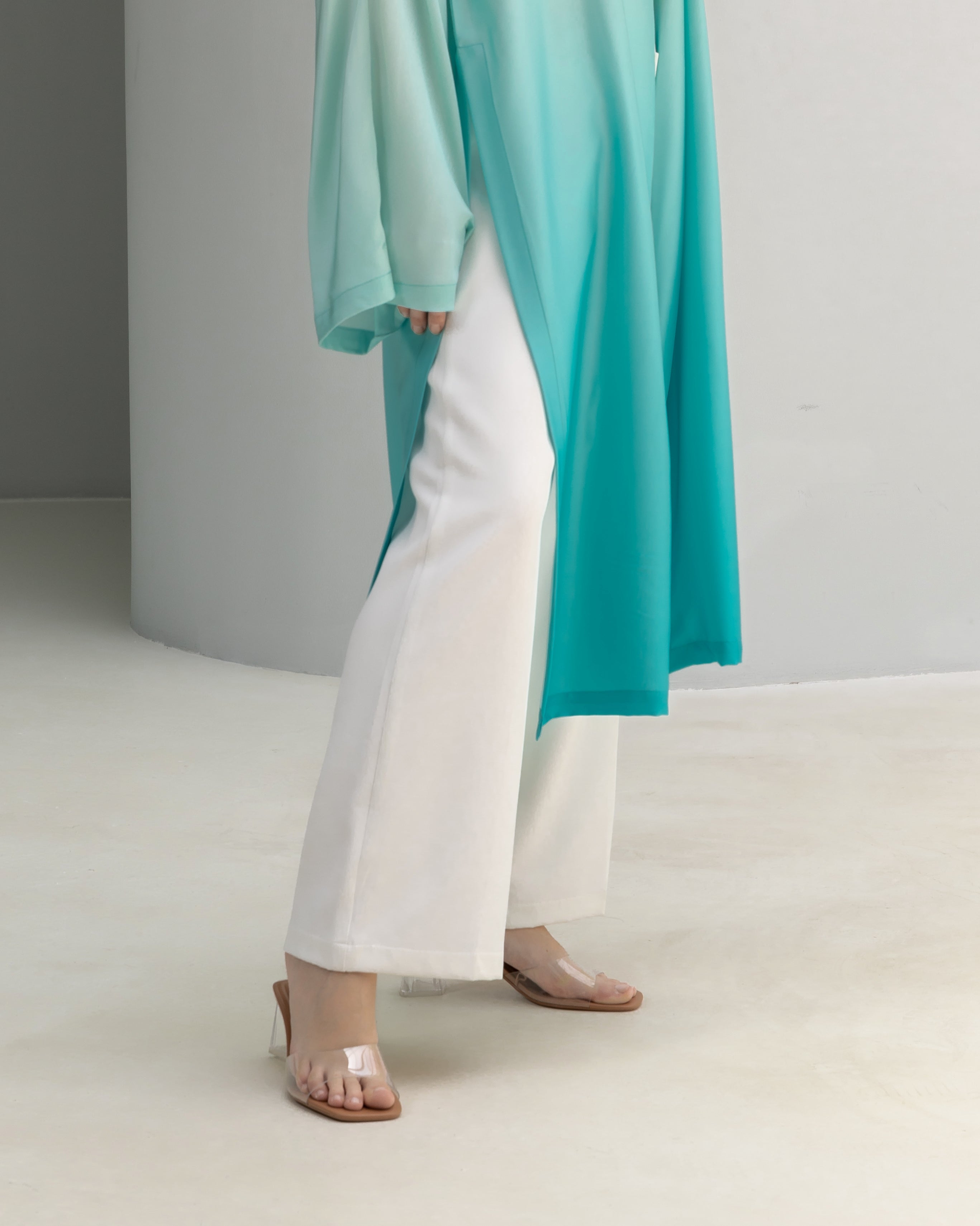 Ombre Satin Cardigan