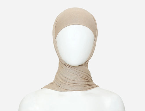 Scarf with invisible Under-Hijab with short cords