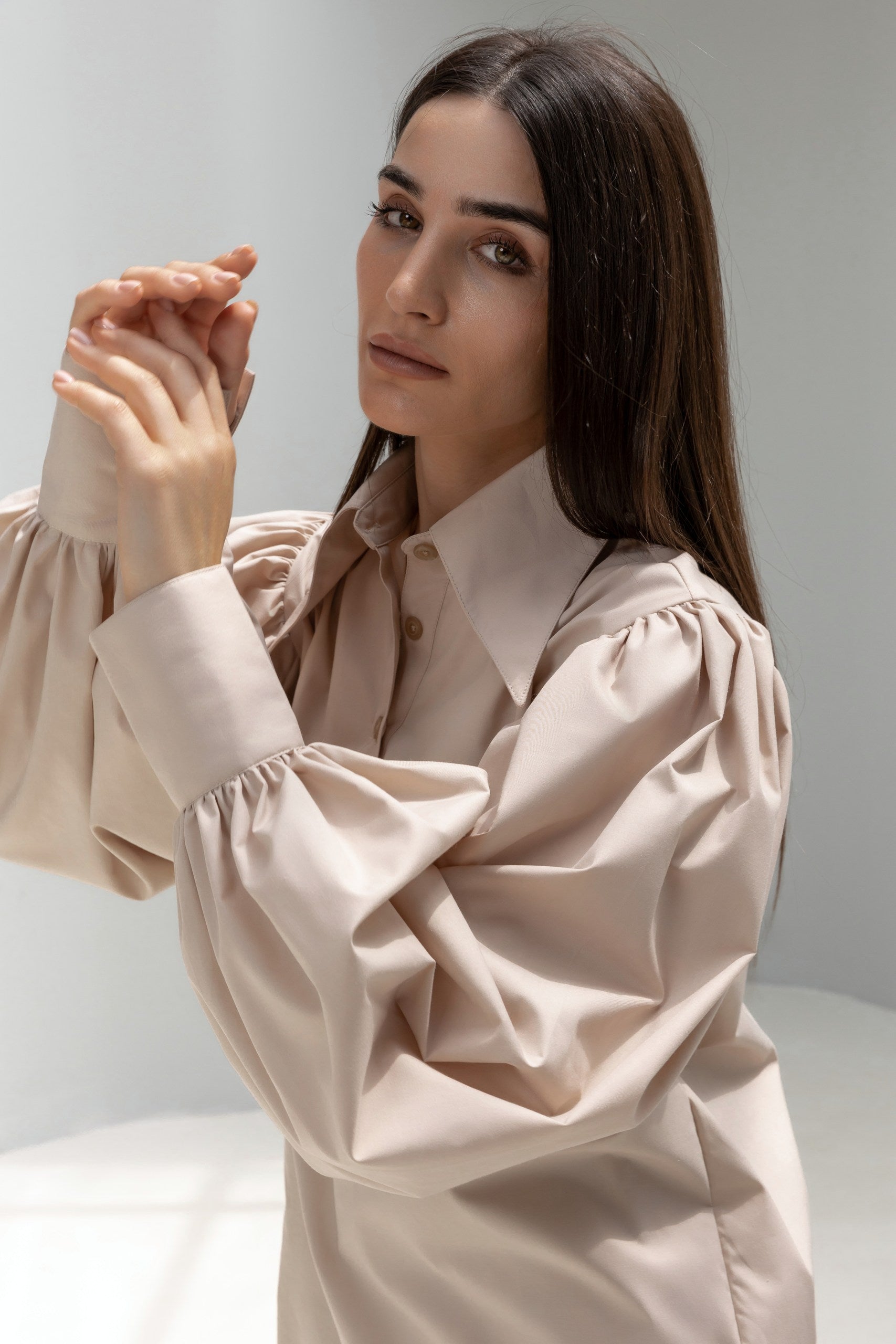 Lantern Sleeves Shirt