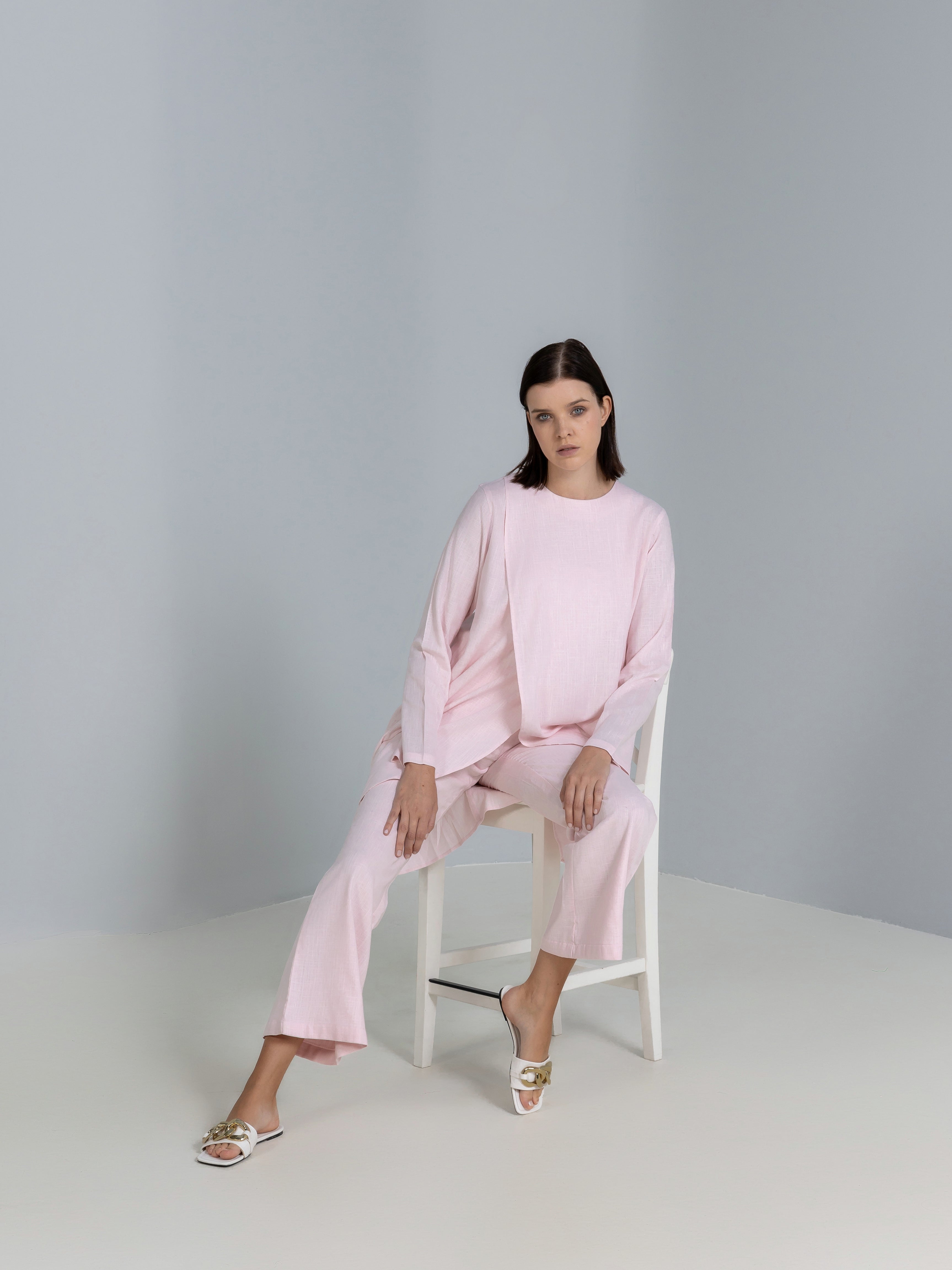 Linen Cross over Top