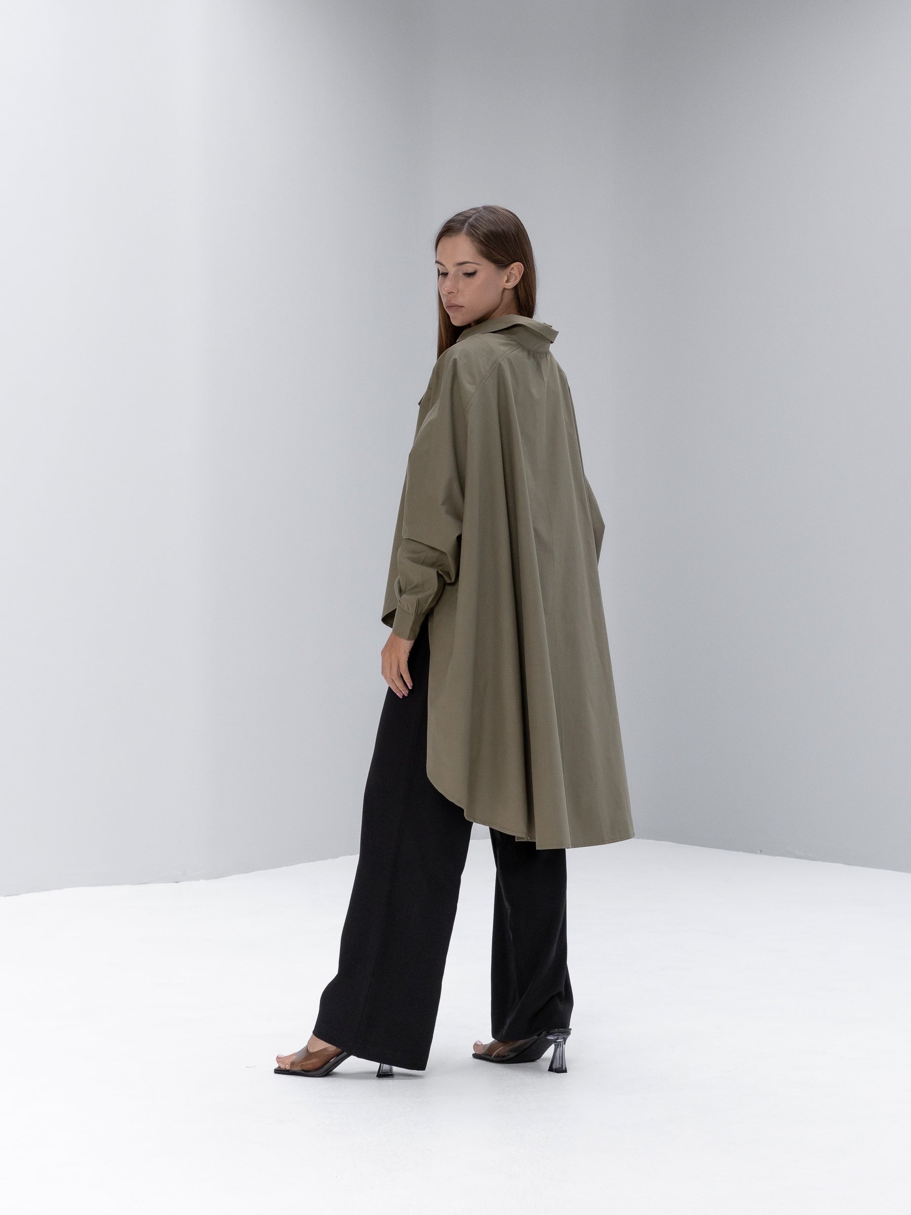 High low oversized shirt