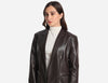 Faux Leather Coat