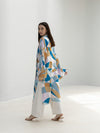 Printed Satin Silk Cardigan