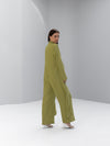 Linen Front Wrapped Jumpsuit