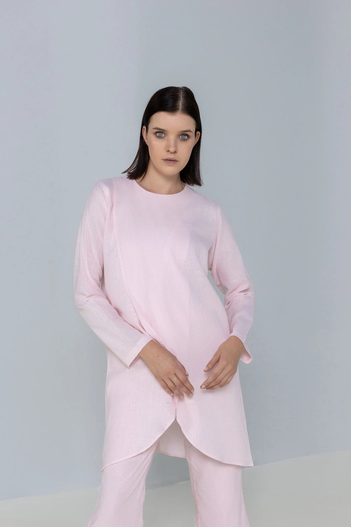 Linen Cross over Top
