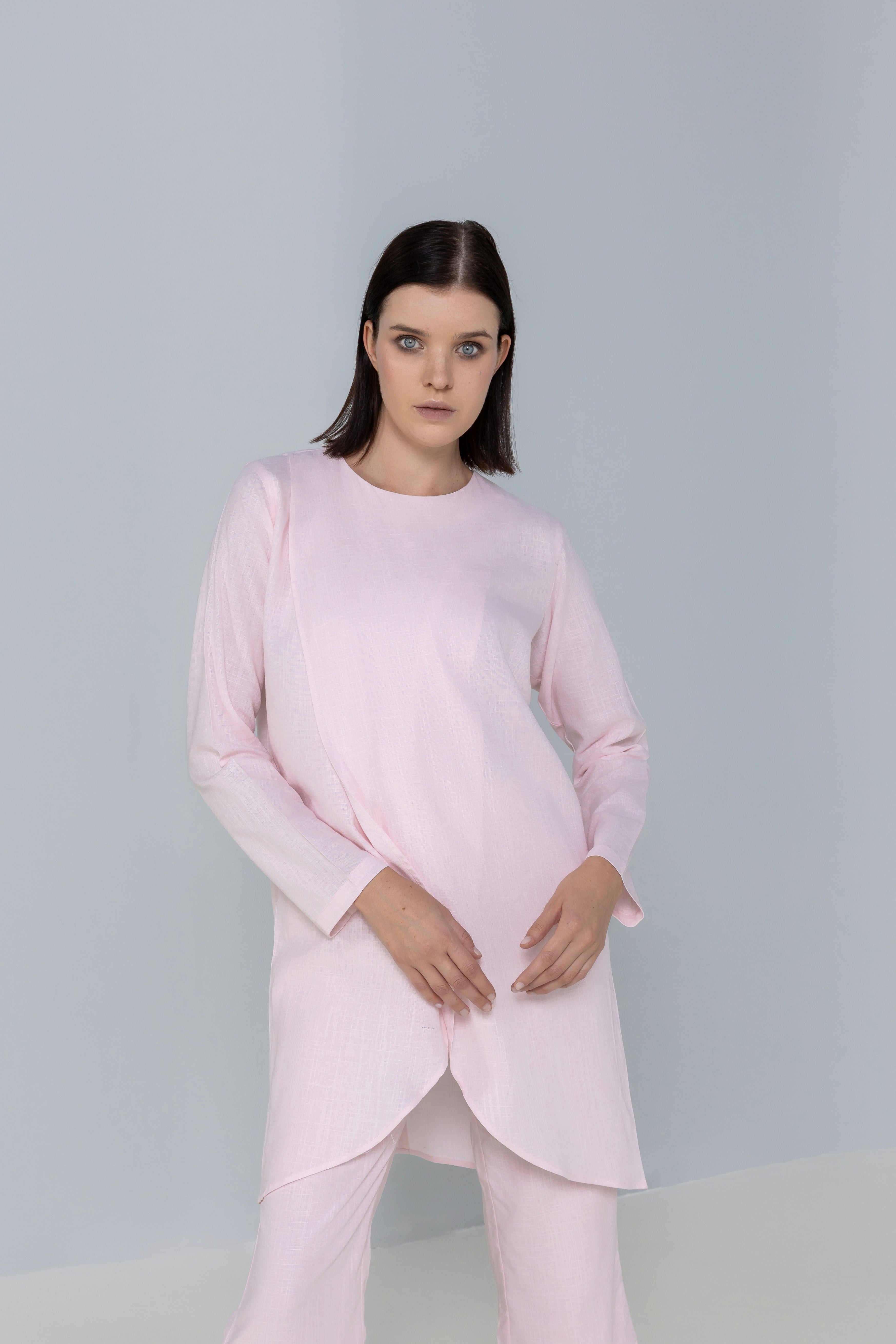 Linen Cross over Top