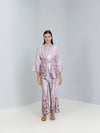 Floral Print Kimono with belt