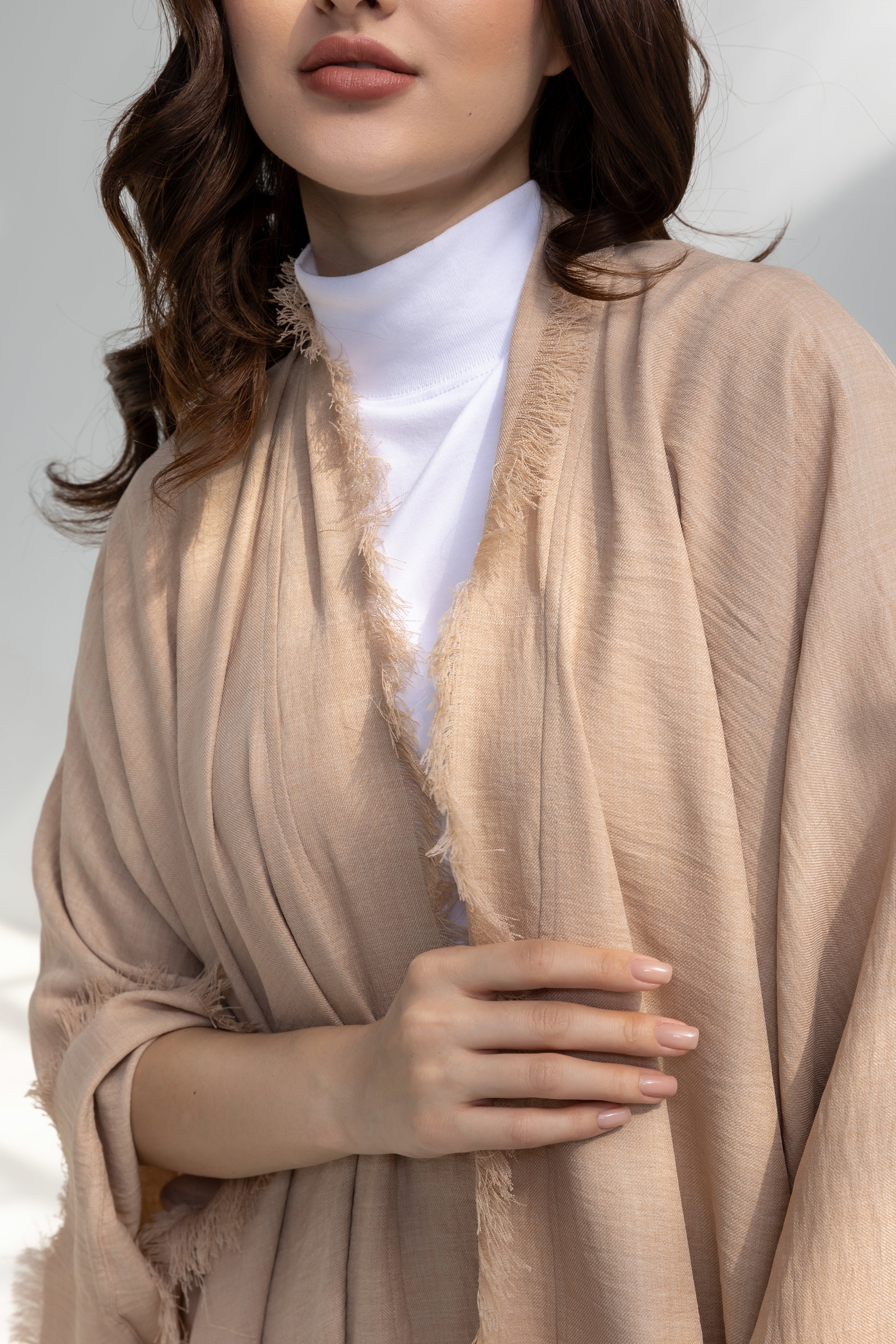 Linen Cardigan with fringes