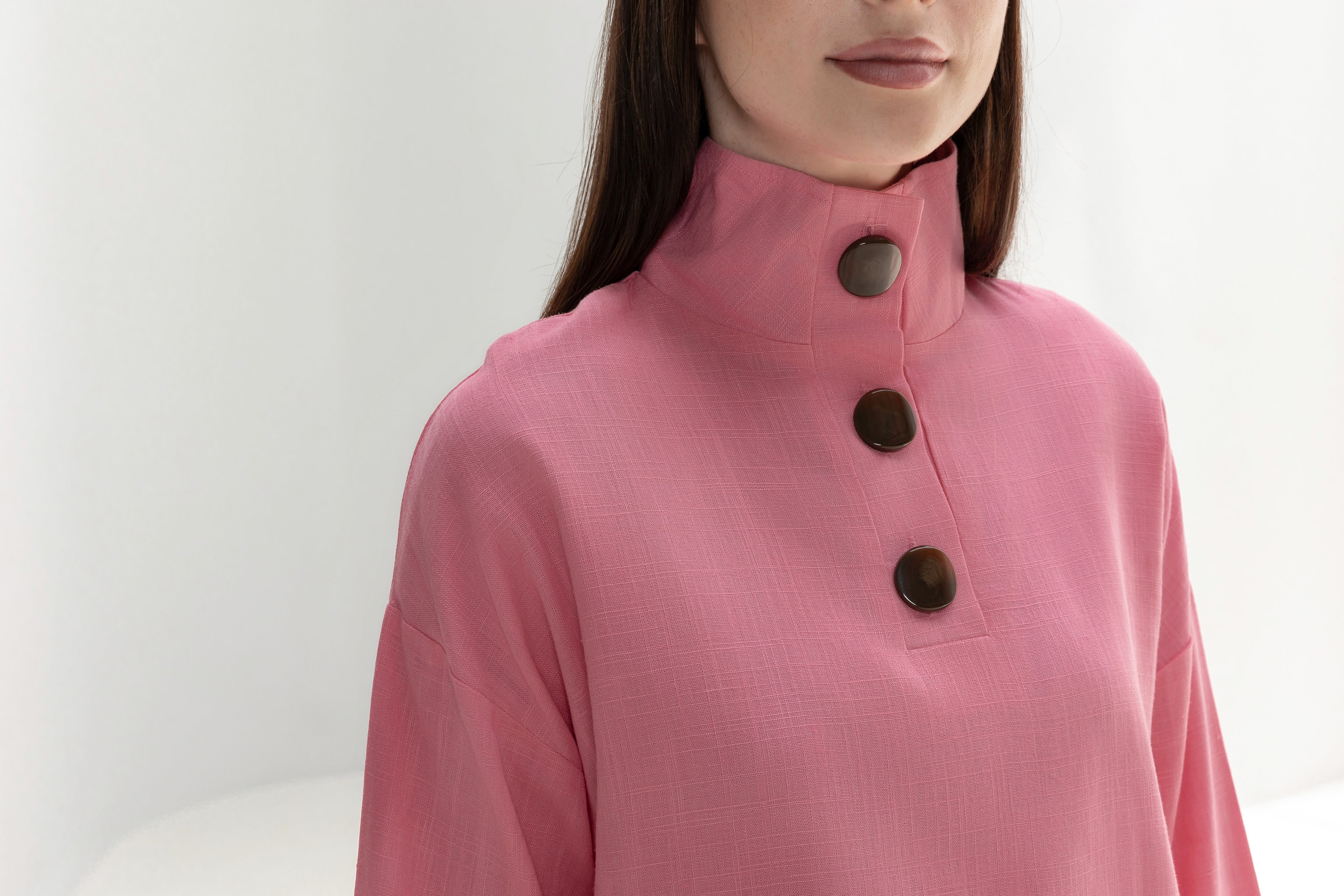 H-line High collar Top
