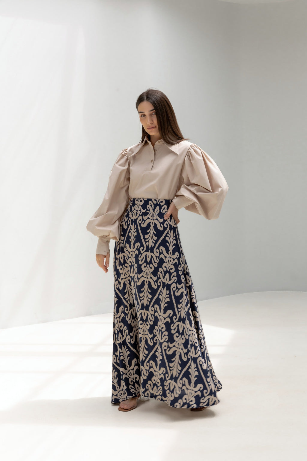 Lantern Sleeves Shirt