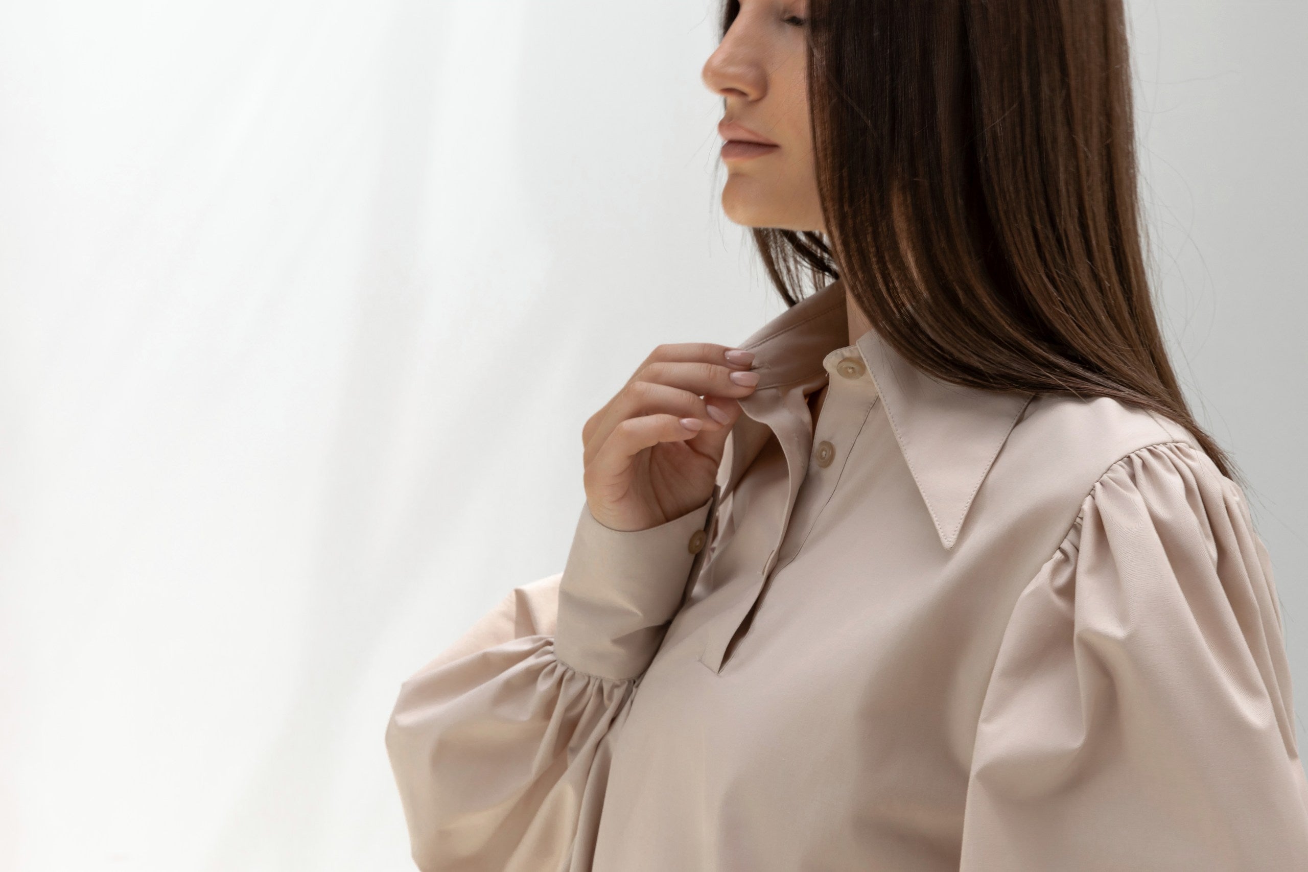 Lantern Sleeves Shirt
