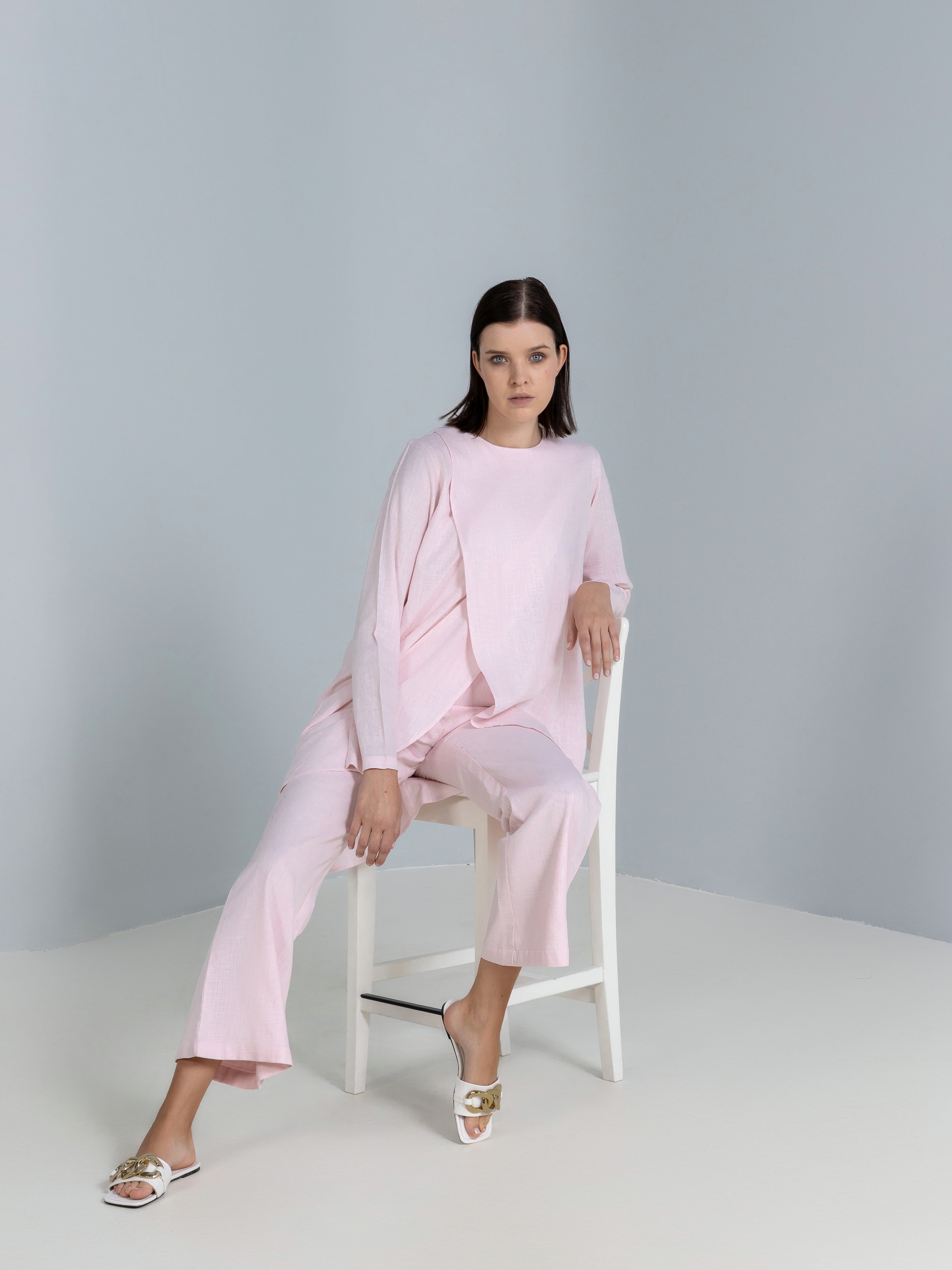 Flare Linen Trousers