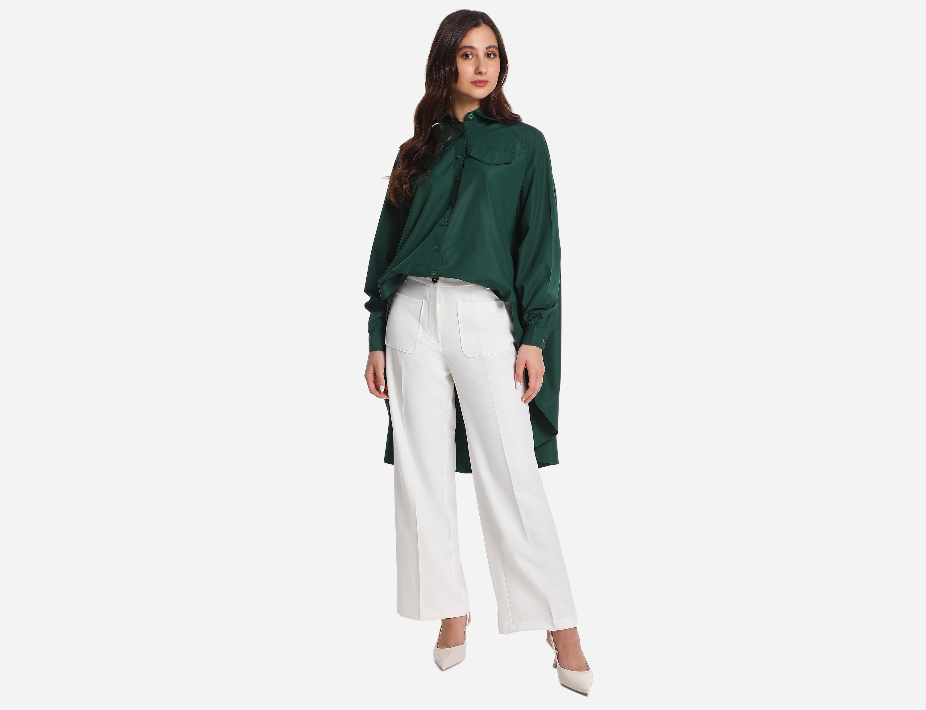 High low oversized shirt