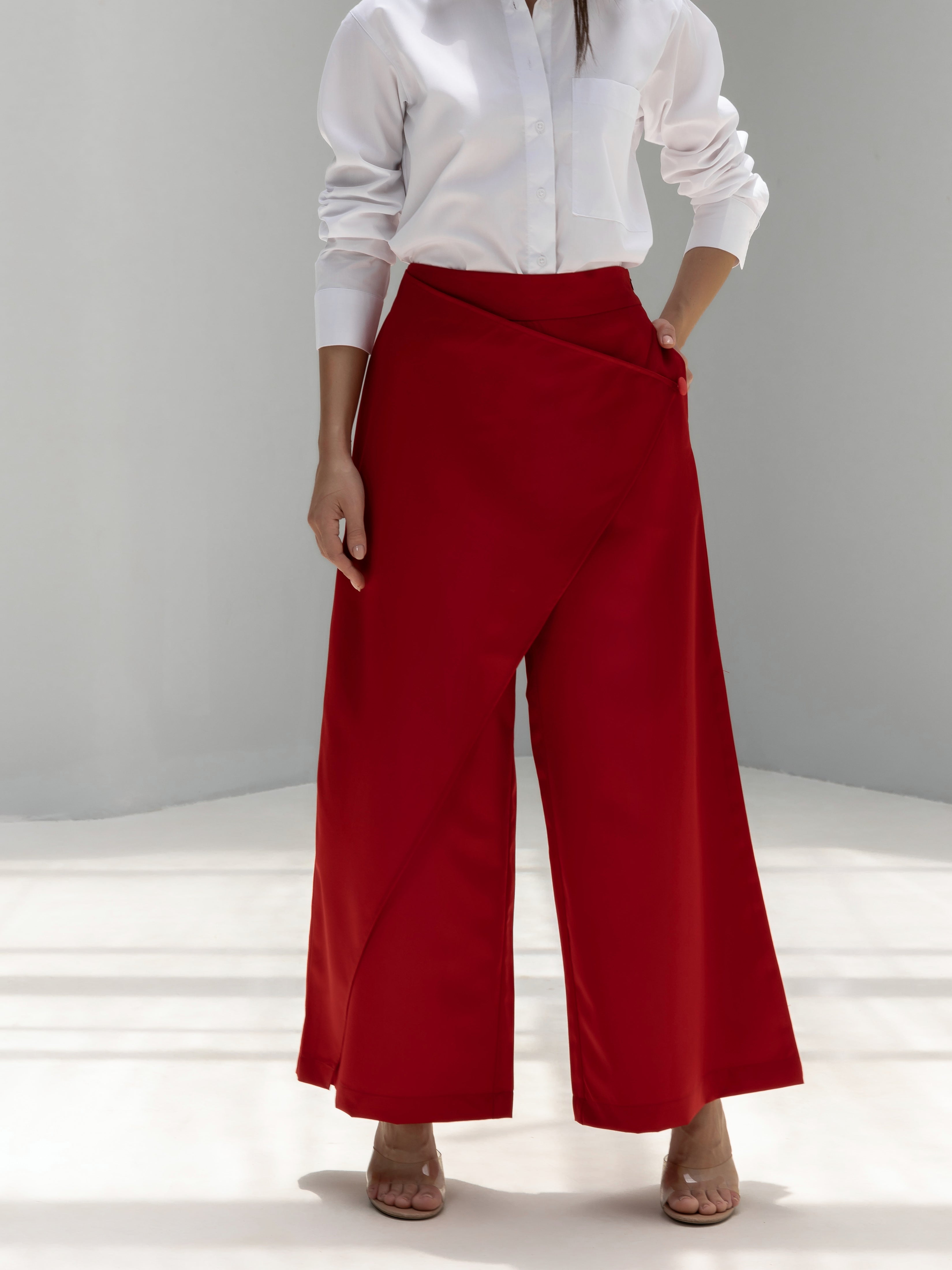 Cross over pants