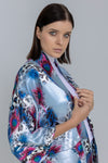 Printed Satin Kimono