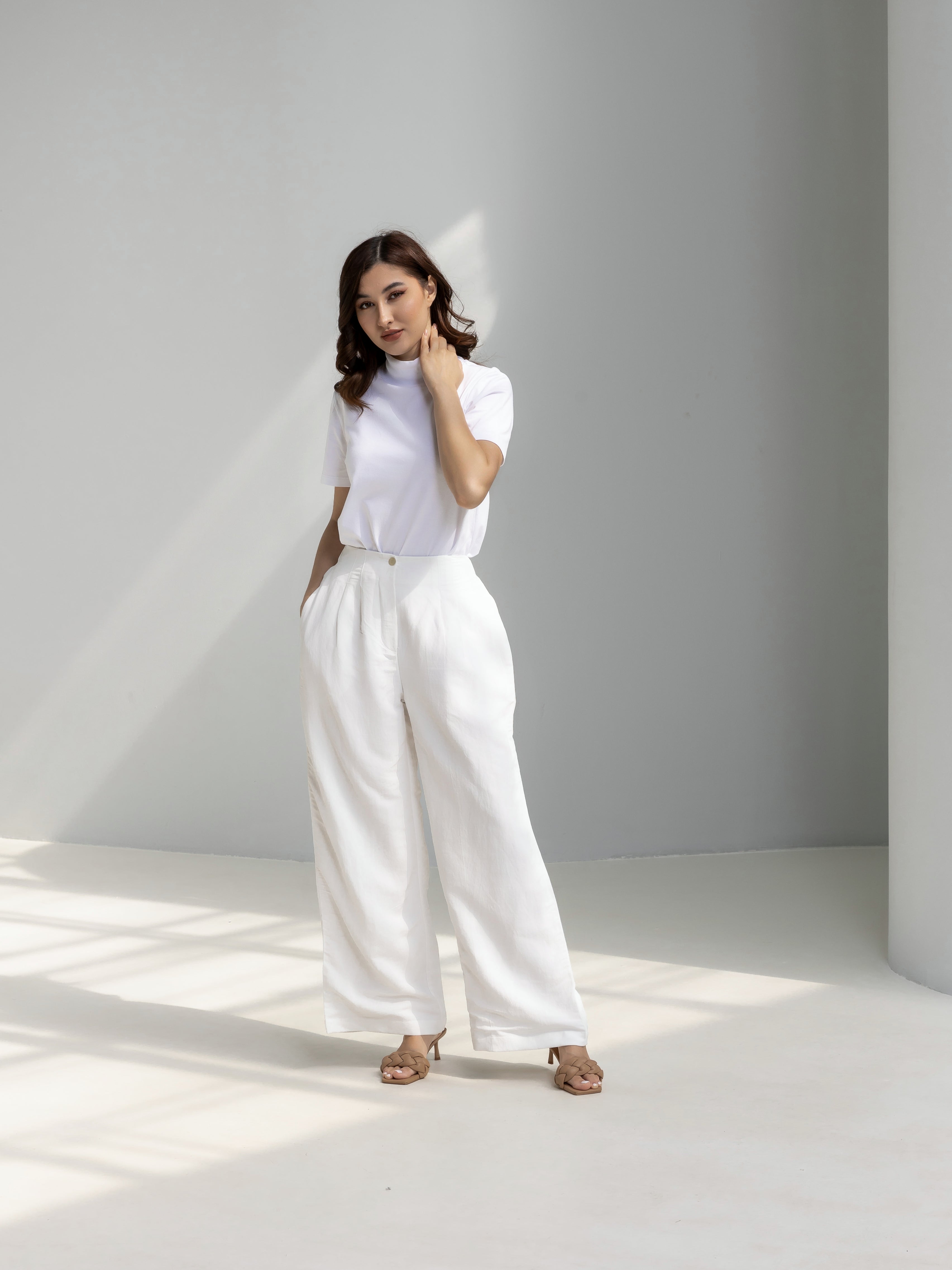 Wide leg Linen Pants